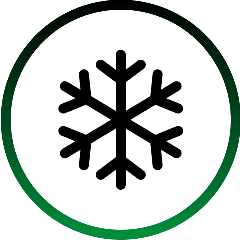 Green Ice Melt — snowflake icon